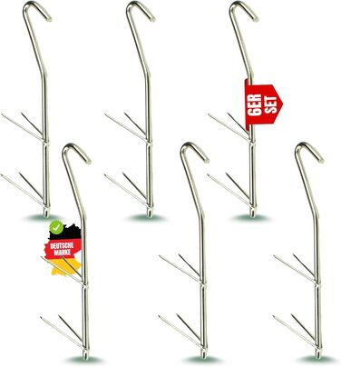 Набір гачків для копчення 6 предметів 17,5 см Zite