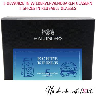 Подарунковий набір спецій ручної роботи, 24 спеції з усього світу (набір) - Літній подарунок та ідеальний подарунок для барбекю Новий дім, вітання, дружба, одужання, Deluxe Selection 24, 24 спеції (73511) (Справжні чоловіки, 5 спецій (72272)), 24 -