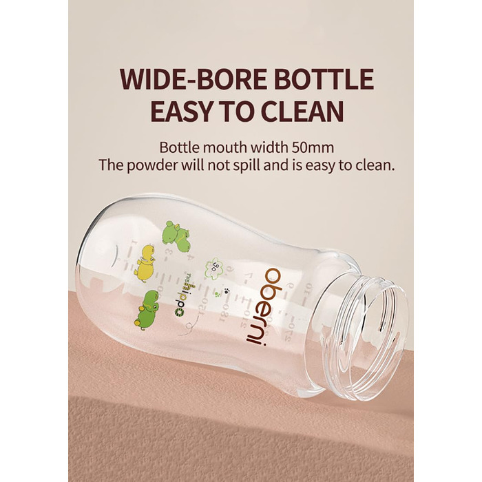 Пляшечки дитячі 270мл з соскою NaturalWave для новонароджених від 12 місяців, антиколікова пляшечка для молока з обтяженою соломинкою без повітря, ручки, (зелені, )