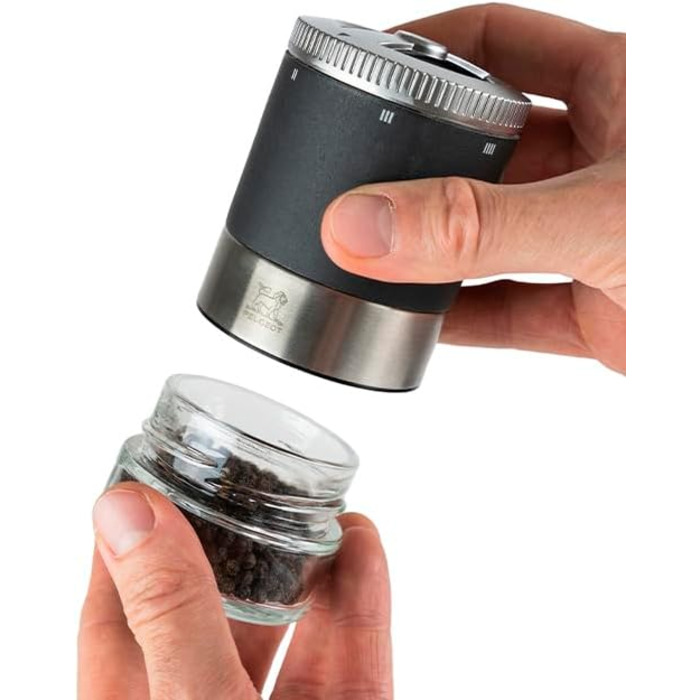 Подарочный набор, Мельница для перца, Мельница для перца, Графит, 11 см вкл. три банки для перца премиум-класса, 41748, древесина бука (Maestro Crus / Rservoir)