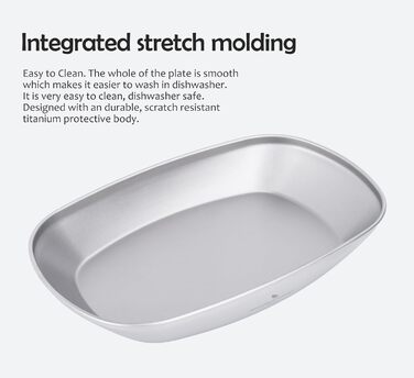 Титанова одношарова миска для кемпінгу iBasingo