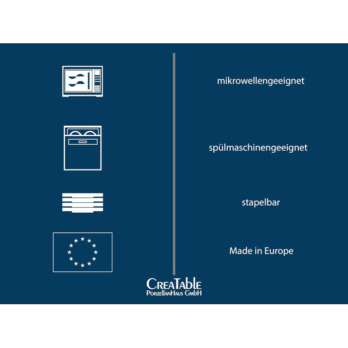 Набір тарілок на 6 персон, 18 предметів, зелений Sea Breeze Creatable