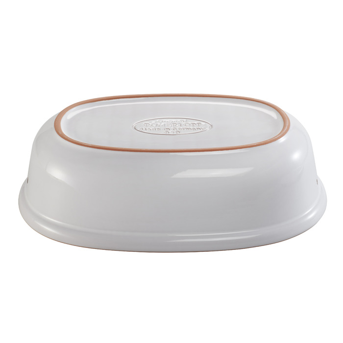 Горшок для хранения хлеба овальный 40 х 20 х 28 см белый Römertopf