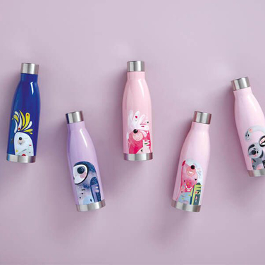 Пляшка металева Maxwell & Williams Cockatoo PETE CROMER, з подвійними стінками, 500 мл