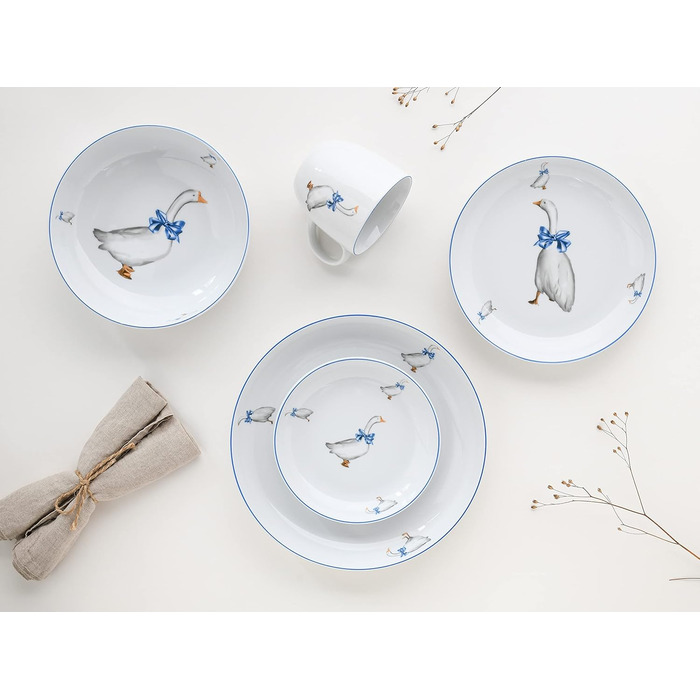 Набор посуды на 2 персоны, 10 предметов, Gänse Glück Creatable