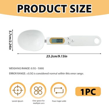 Електронна мірна ложка до 500 г LEIBOCHAO