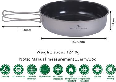 Титанова сковорода з антипригарним покриттям 18 см iBasingo