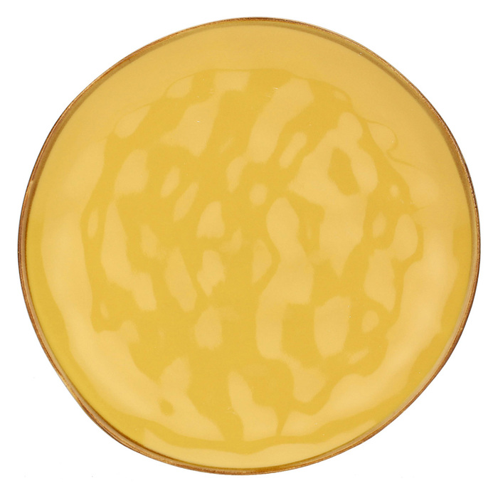 Тарілка для салата Rose&Tulpani Milano CONCERTO OCRA, керамограніт, охра, діам. 20 см