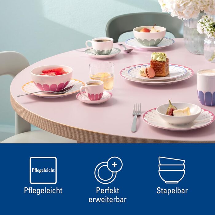 Блюдце до чашки для еспресо 11,7 см, рожевий Fleur Villeroy & Boch