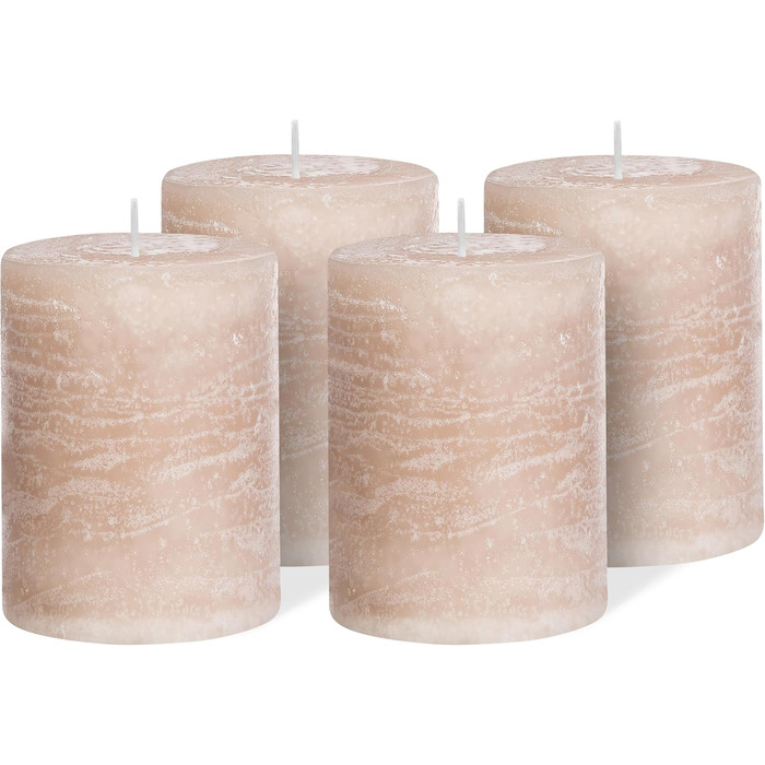 Набір із 4 свічок  7 x 10 см Brandsseller