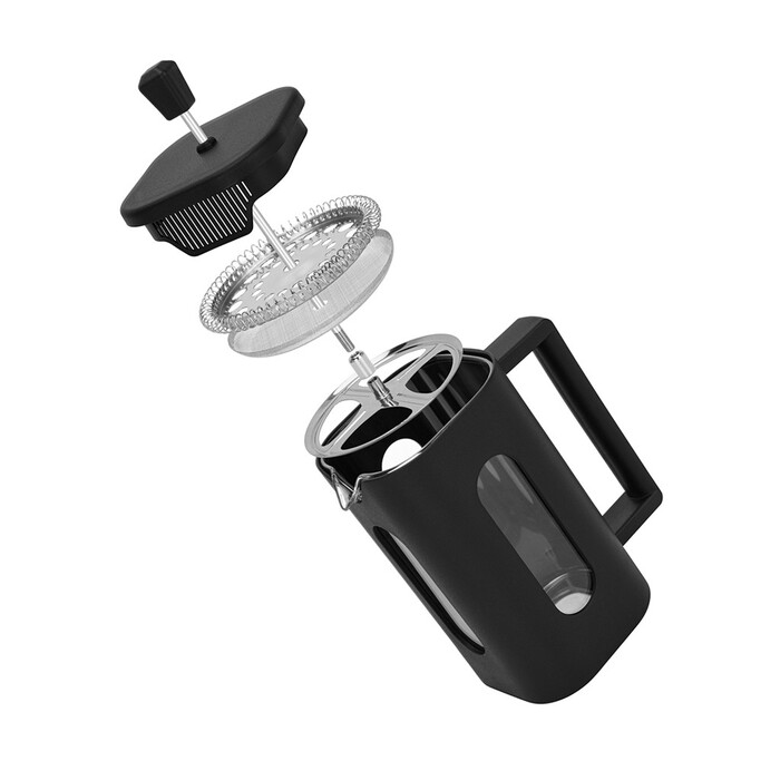 Заварювальний чайник Fissman з поршнем 600 мл скляна колба (9129)