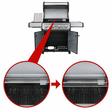 Газовый гриль SANTOS S-418 Black, с боковой и задней горелкой, черный 900297 Код: 010957