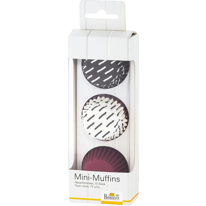 Набір форм для випічки міні-маффинов, 72 шт, 4,5 см, фіолетовий, Oh la la RBV Birkmann