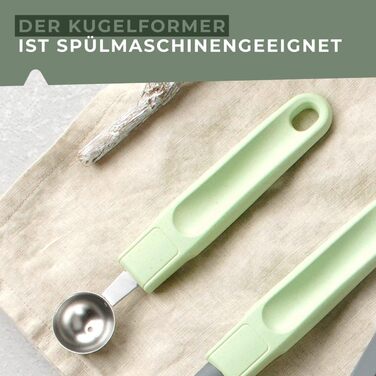 Ніж для карвінгу  паризька ложка 18 см, зелений Ecolution Fackelmann