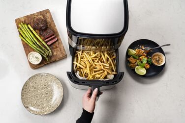 Tefal Мультипіч OBH Nordica EasyFry&Grill, 1550Вт, чаша-4.2л, сенсорне керув., від 40°C до 200°C, пластик, чорно-сірий