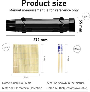 Набор портативный для приготовления суши черный YSOOUA