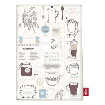 Рушник кухонний CreativeTops Chocolate Facts, 100% бавовна