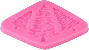 Силіконова форма HUANIZI 3D у формі ялинки, ялинки, фондан, прикраса для торта, маленькі силіконові форми для випічки, сірі