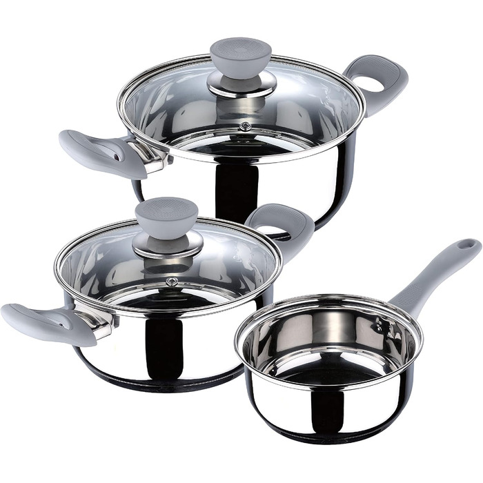 Набір каструль з нержавіючої сталі, 5 предметів Alexia San Ignacio