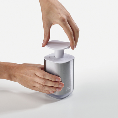 Диспенсер для мила, 7,5 х 15,9 х 7,5 см, металік Presto Steel Joseph Joseph