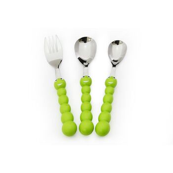 Набір столових приборів для дітей Fissman 3 предмета Гусениця (3010)