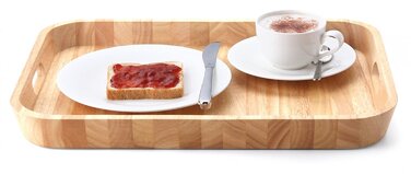 Піднос, каучукове дерево 46 х 33 см Continenta