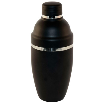 TIN06SB Шейкер чорний матовий 500 мл, сталь 18/10