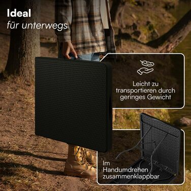 Складаний стіл для кемпінгу 180 х 74 см STEELSØN