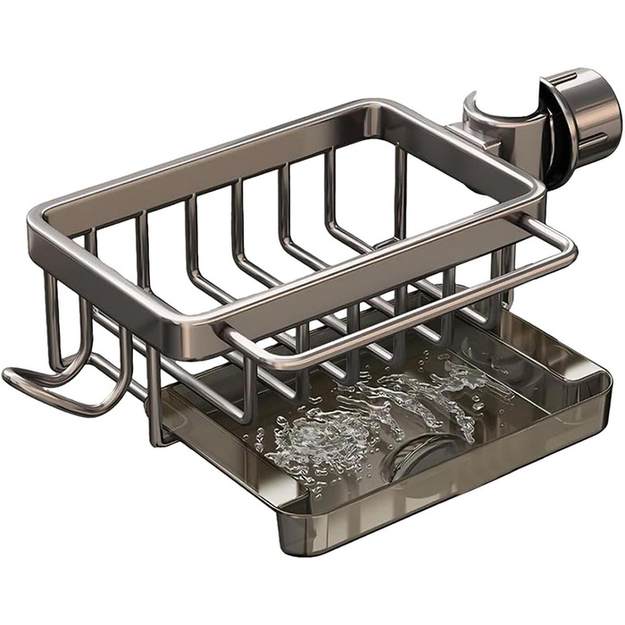 Тримач для губки для кухонного змішувача, сірий Generic