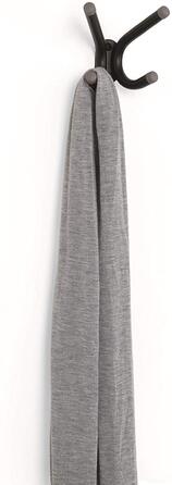 Вішак 10,5 х 9 х 7 см чорно-сіра Brella Wandgarderobe Umbra