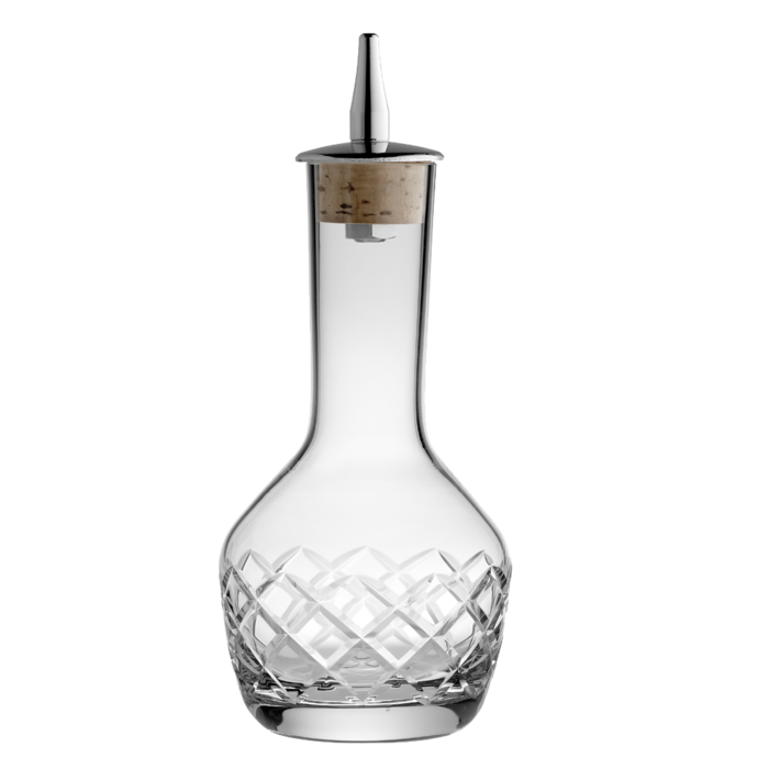 Пляшечка для біттерів 90 мл, 7 x 7 x 13 см, з алмазним візерунком, Urbanbar (Урбанбар)