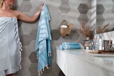 Полотенце Ardesto SPA 90х170см, 100% хлопок, аква