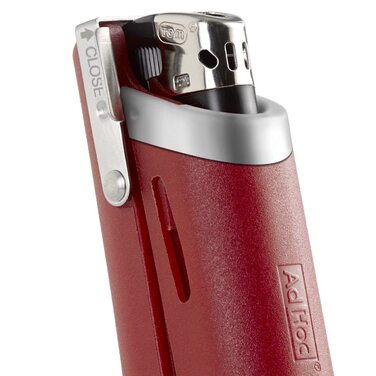 Подовжувач запальнички FIRE Finger, в т.ч. одноразова запальничка, пластик/нержавіюча сталь (червоний), 22