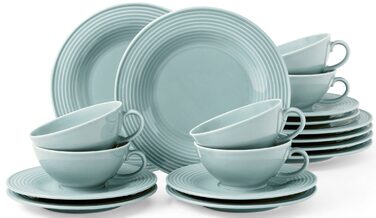 Чайний сервіз на 6 персон, 18 предметів, Beat Arktisblau Seltmann Weiden