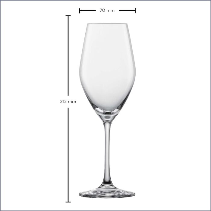 Бокал для шампанского 0,27 л, набор 6 предметов Vina Schott Zwiesel