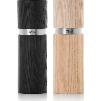 Млин для перцю та солі 15 см, набір 2 предмети, чорний/бежевий Textura AdHoc