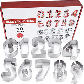 Набір формочок для печива у формі пряникового будиночка, FantasyDay, 10 шт. , формочки для печива з нержавіючої сталі, різдвяні формочки для тематичних тортів, тортів на день народження, помадного печива, сендвічів (10 шт.)