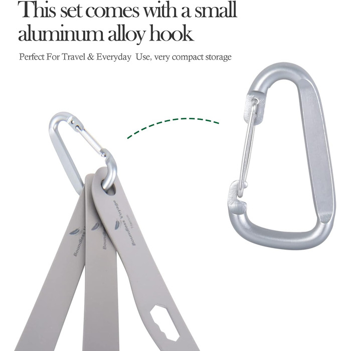 Титанові столові прилади для кемпінгу Boundless Voyage