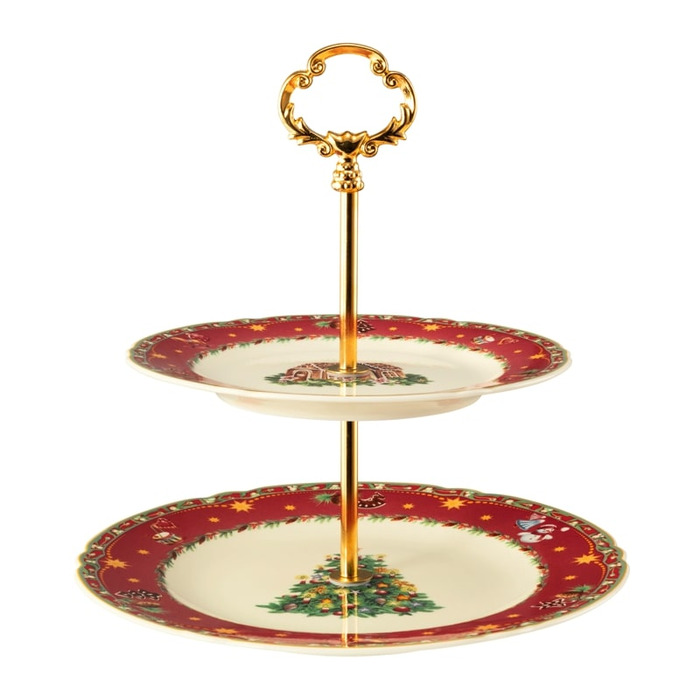 Етажерка для фруктів 2-ярусна Marie-Luise Weihnachtsnostalgie Seltmann Weiden