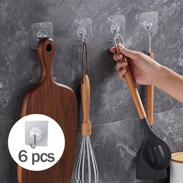 Тримачів для рушників з 6 гачками чорний AGGKY