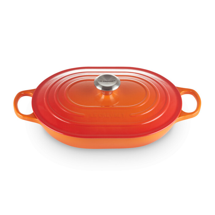 Жаровня 31 см овальна Oblong Flame Le Creuset
