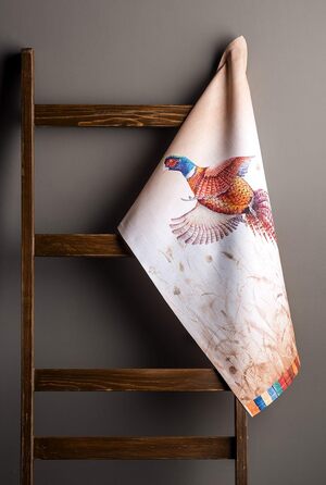 Набір із 3 багатоцільових кухонних рушників Барні рушники День подяки/Різдво (50 см x 70 см) (04 - Осінній фазан, 50 x 70 см (набір із 3 шт.)), 39 Hermine Noel