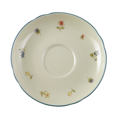 Блюдце до чашки для кави 14.5 см Streublume blauer Rand Marie-Luise Seltmann