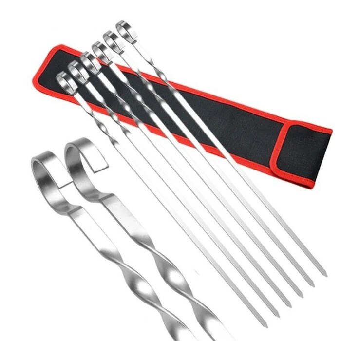 Набір шампурів 10 шт у чохлі, нержавіюча сталь GRILLI