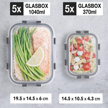 Набор из 10 пищевых контейнеров с крышками GOOD FOR YOU