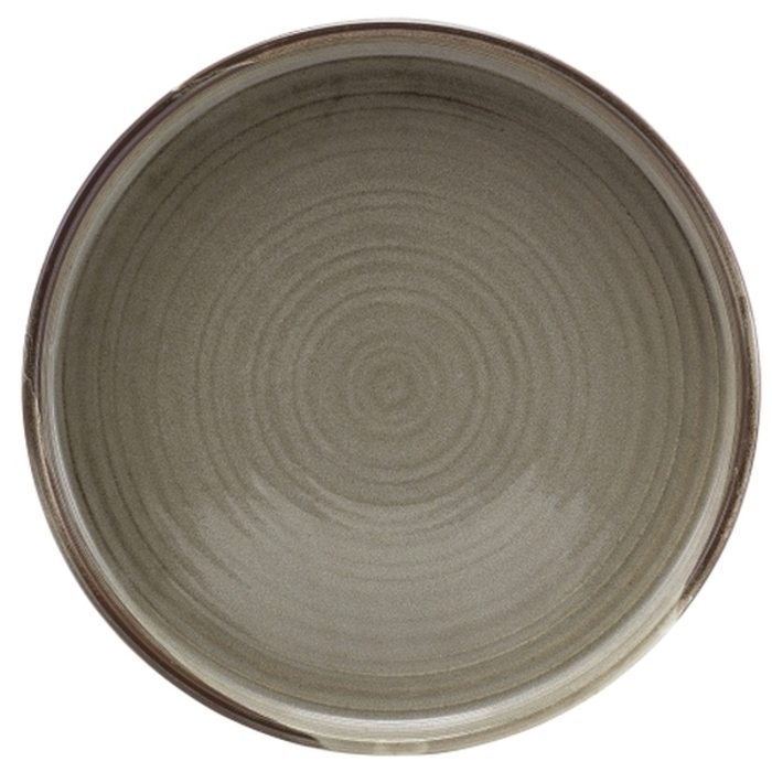 Тарілка презентаційна 21x2, 2 см з низьким вертикальним бортом, Terra Porcelain Grey, GenWare