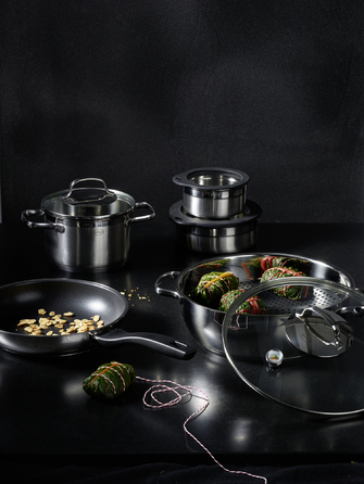 Сотейник з кришкою і парової вставкою Ø 28 см Rosle