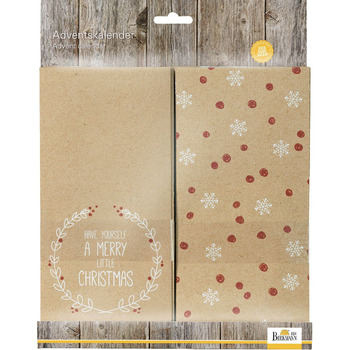 Адвент-календар, 24 предмета, 5 x 3 x 2 см, Little Christmas RBV Birkmann