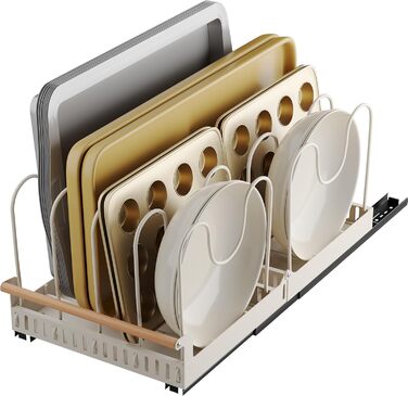 Підставки для посуду з 10 роздільниками білий NETEL