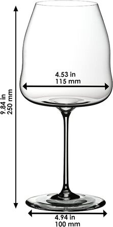 Келих для вина Riedel Winewings/Shiraz, прозорий, ука (Піно Нуар)